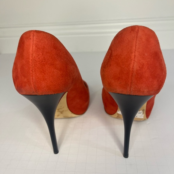 Giuseppe Zanotti Red Suede Heel - Picture 6 of 11